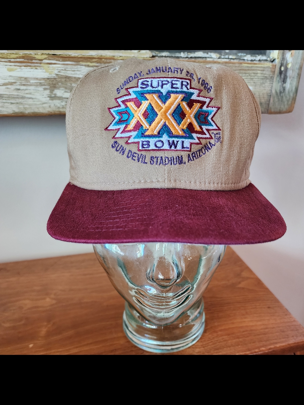 Vintage 1996 Super Bowl XXX Sun Devil Stadium AZ Hat